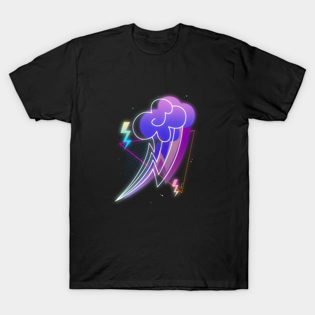 Synthwave Rainbow Dash Cutie Mark T-Shirt by Ilona's Store